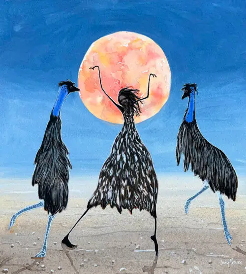 Blood Moon and Emu Dancer