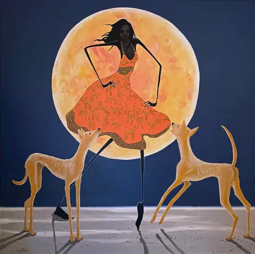 Girl in a Dingo Dress